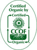 Oval "Certified Organic by CCOF" Stickers